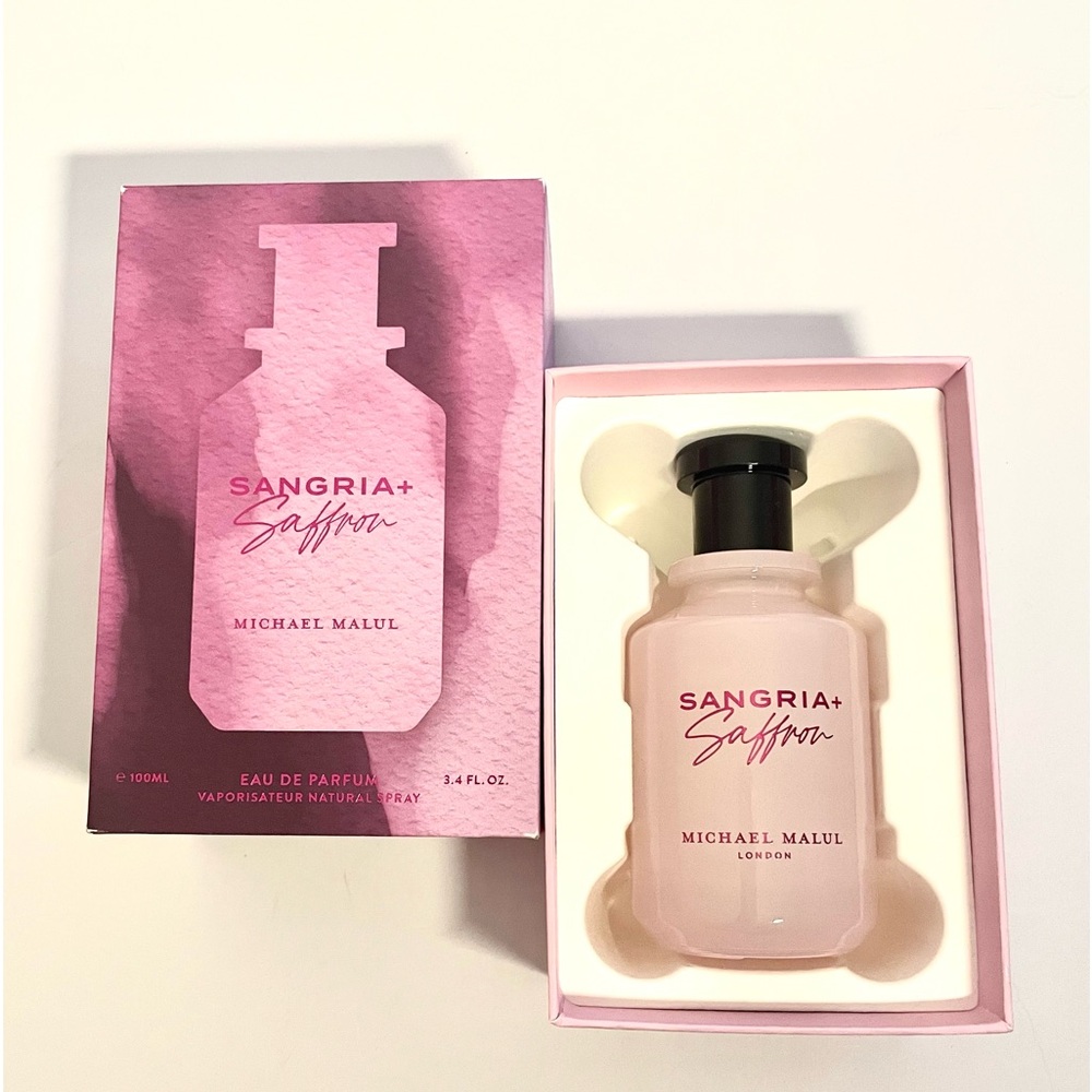 SANGRIA +SAFFRON 3.4 FL. OZ.EAU DE PARFUM.
